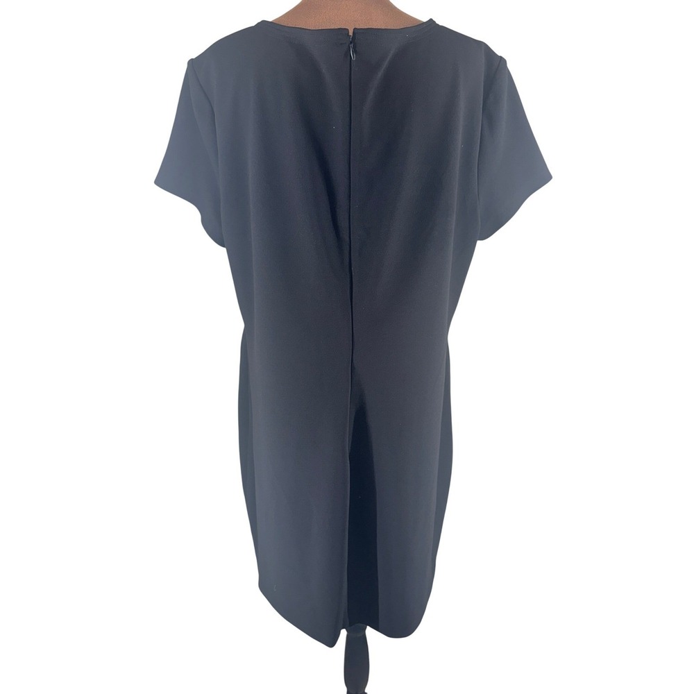 Tommy‎ Hilfiger Black Sheath Dress Sz 16 Grommet Neck Career Office NWOT Classic - Picture 6 of 10